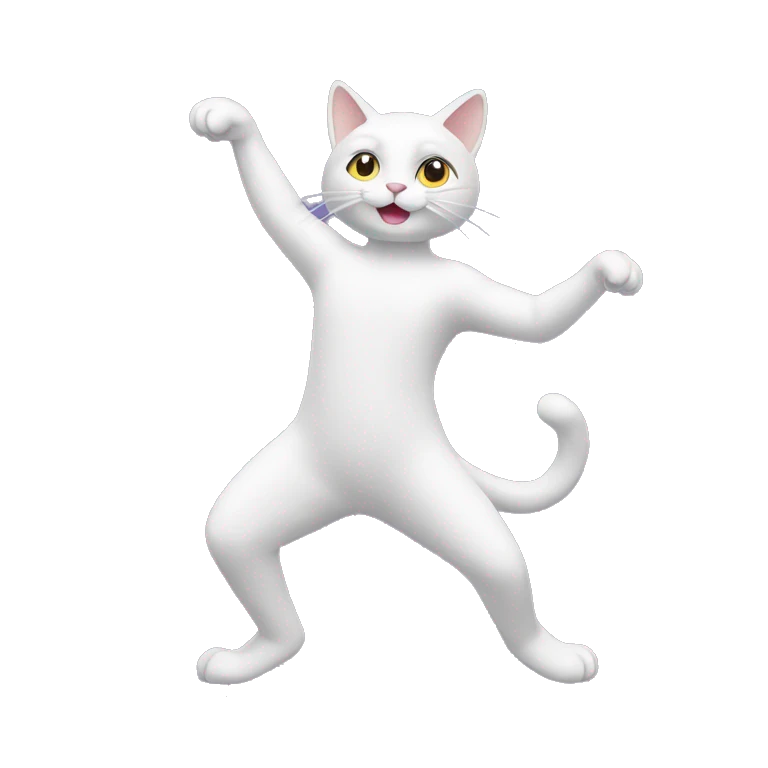 Un chat qui danse emoji