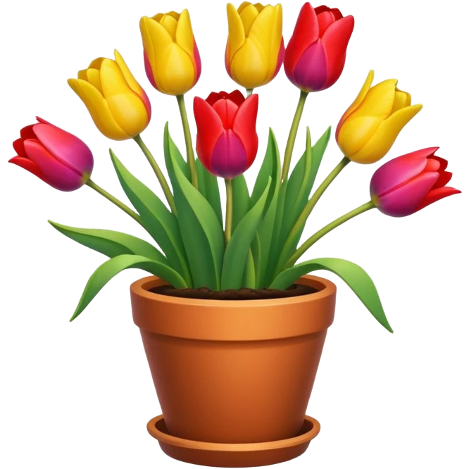 tulips pot emoji