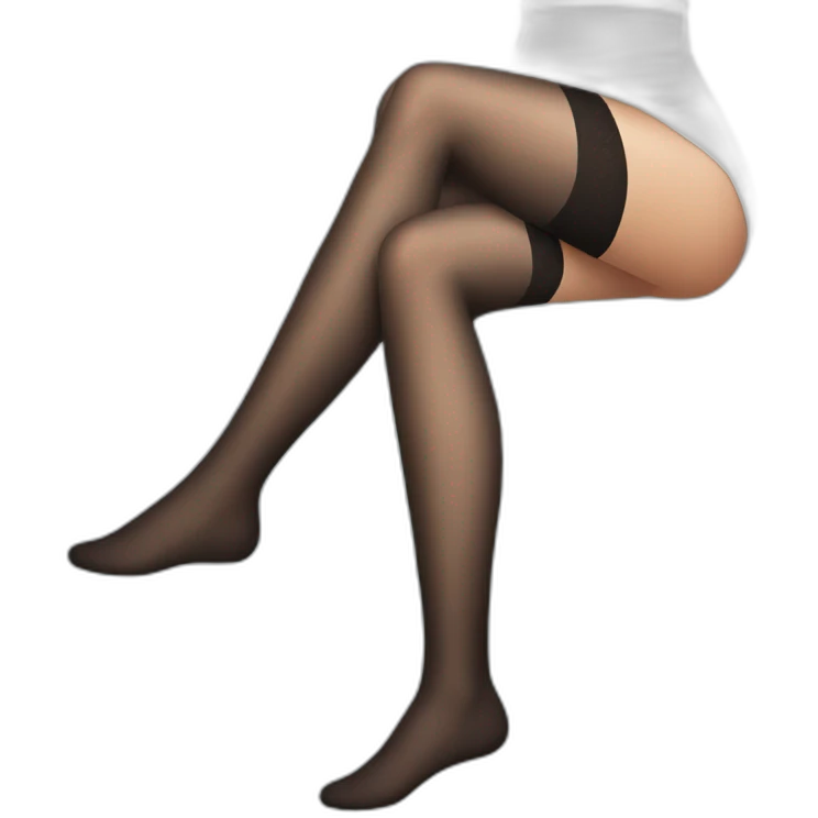 Women's legs in stockings emoji