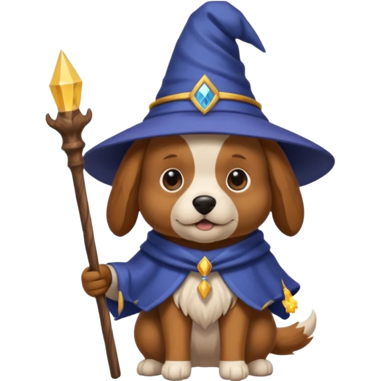 Dog wizard emoji