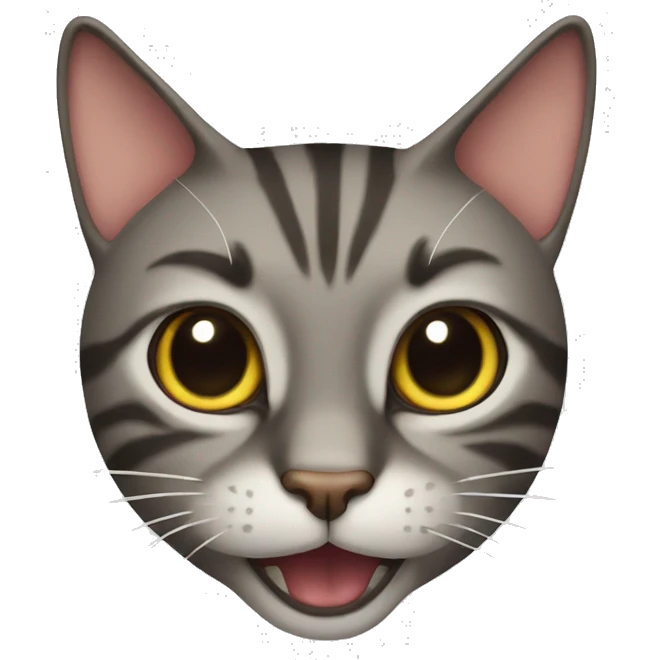 Crazy cat emoji