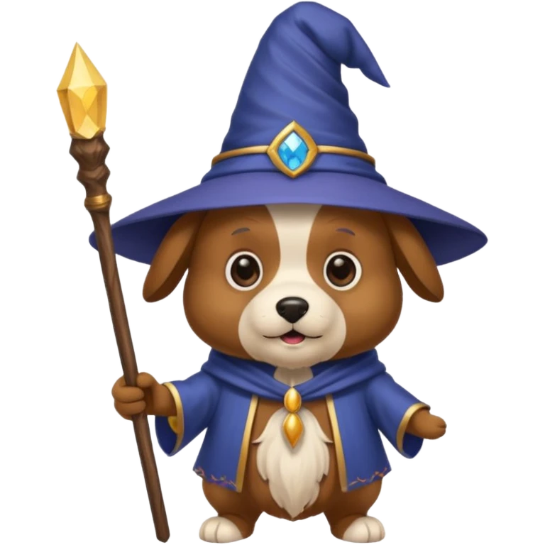 Dog wizard emoji