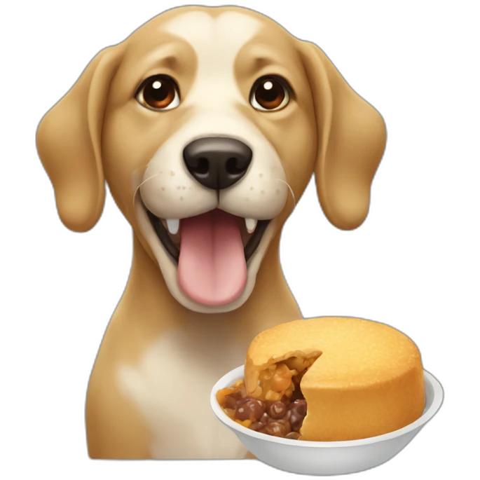 Dog eating emoji