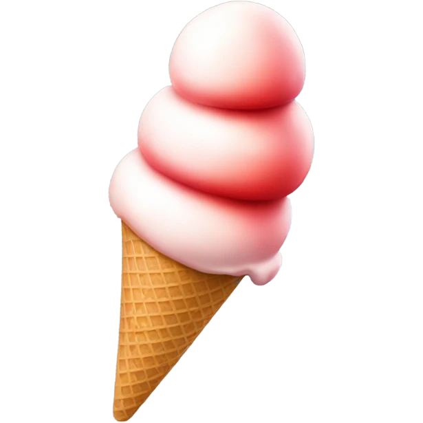 red ice cream emoji