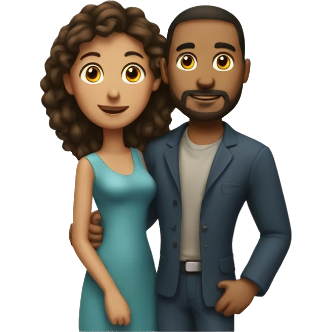 Husband with wife emoji