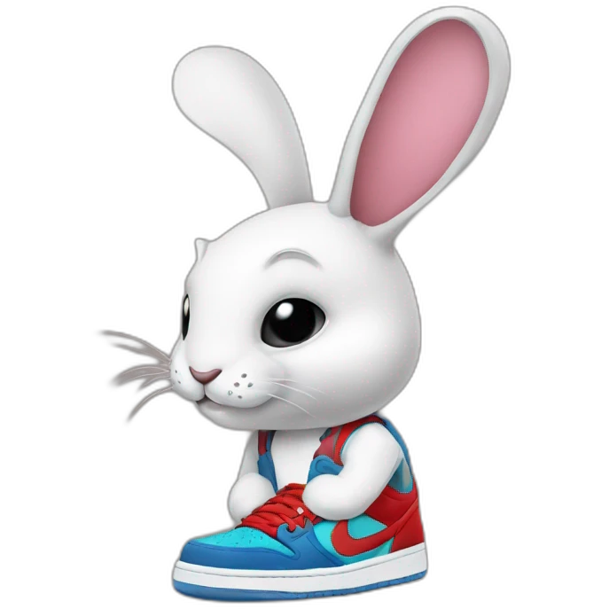 rabit wearing jordans emoji