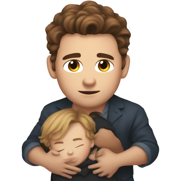 connor holding mccarthy like a baby  emoji