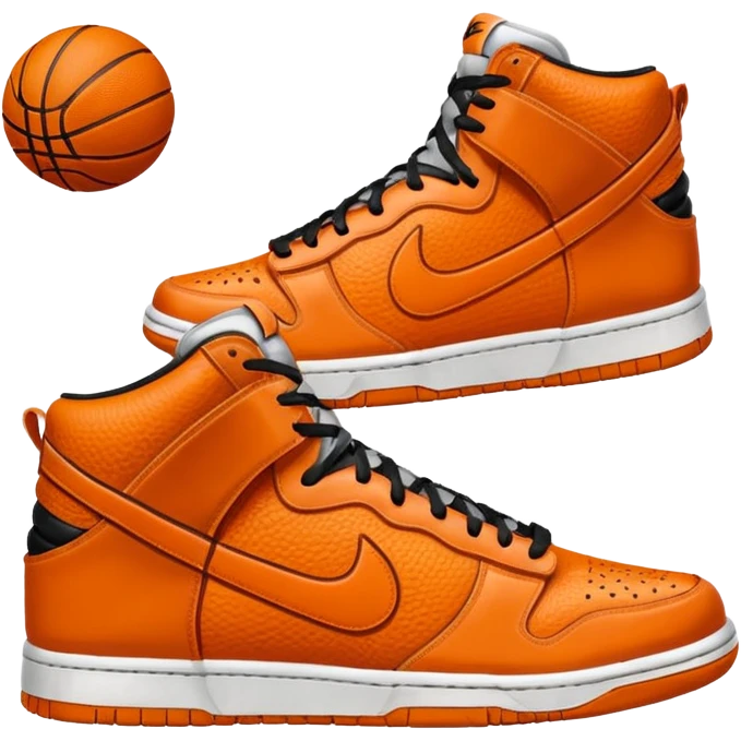 basketball with nike dunk shoes emoji
