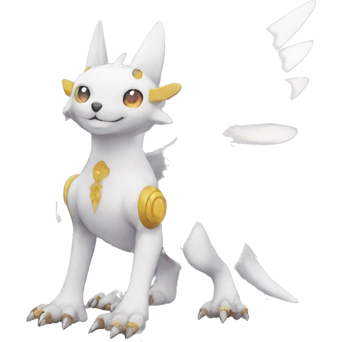  kawaii cool edgy Digimon-Fakemon-animal full body emoji