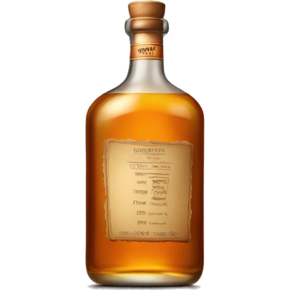 Whisky bottle and glass emoji