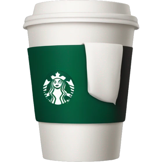 Black starbucks cup  emoji