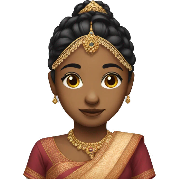 A girl in indian tradtional dress  emoji
