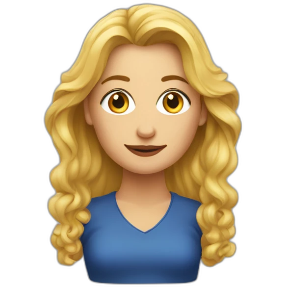 Marielle vuur als kerstvrouw emoji
