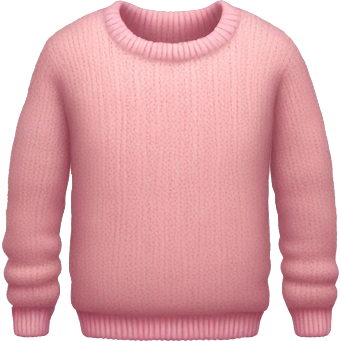Pink cozy sweater emoji