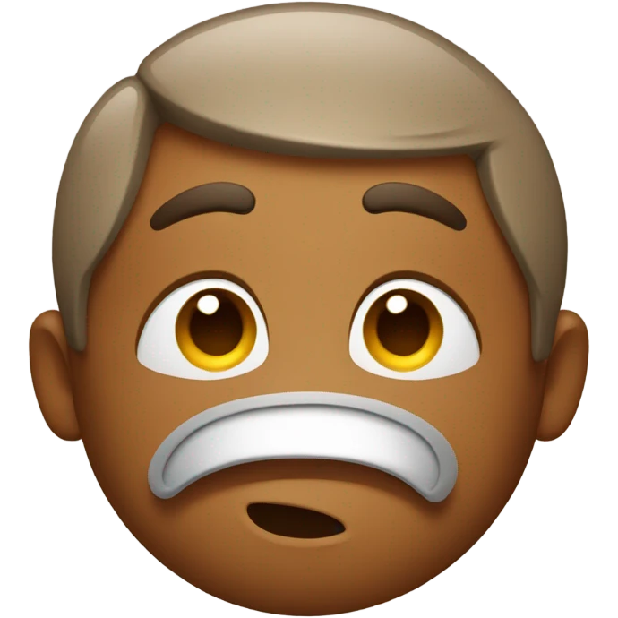 Brown sigh emoji  emoji