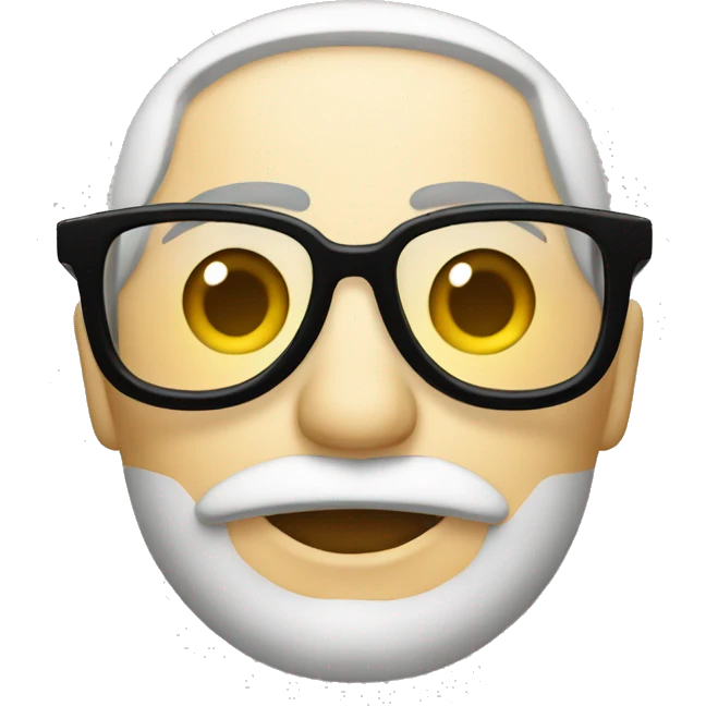 Ladrón con lentes emoji