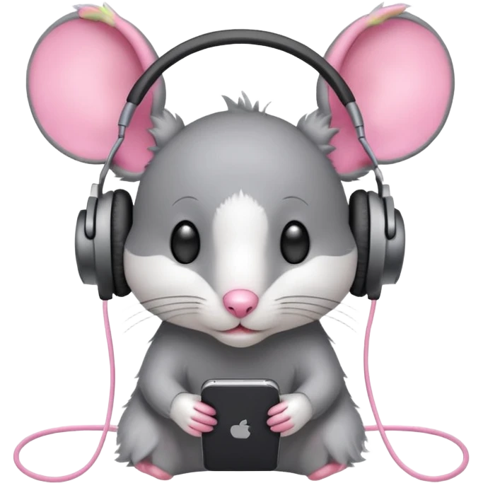 mice wearing headphones emoji