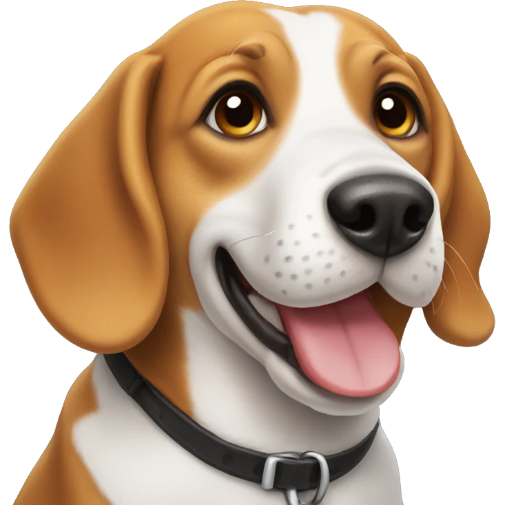 Happy beagle  emoji