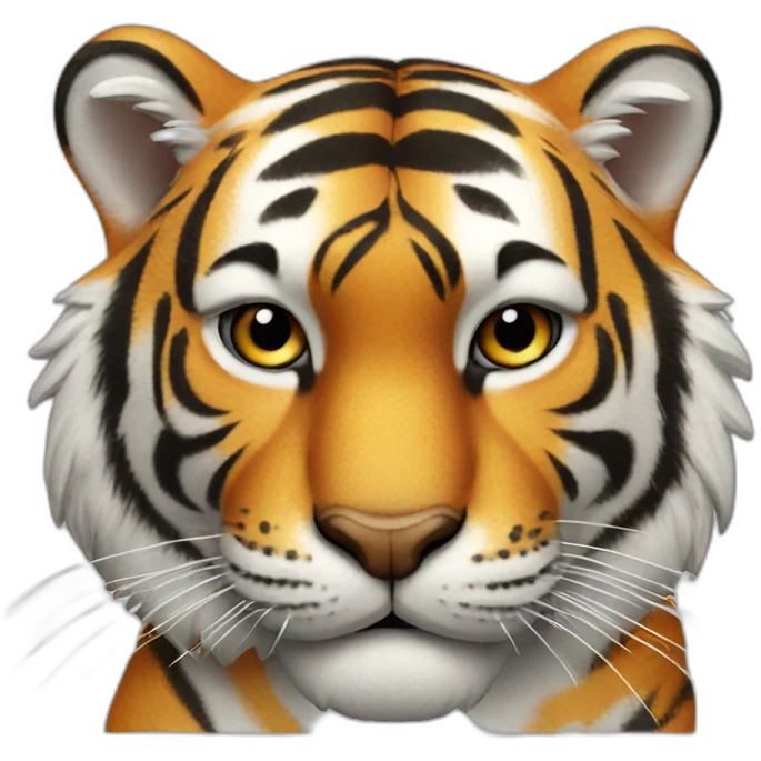 Tiger with thumbs up emoji