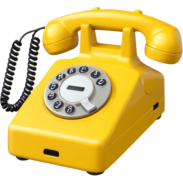 phone in yellow color emoji