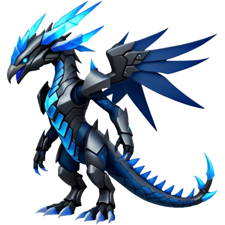 Punk’ish Edgy Futuristic Badass Dark Gothic Zekrom-Dialga-Aurorus-Amaura-Hybrid-Creature emoji
