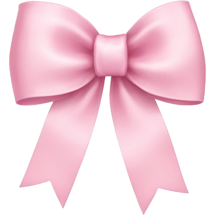 light pink ribbon bow emoji