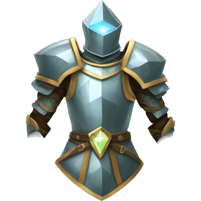 Diamond glowing medival armor emoji