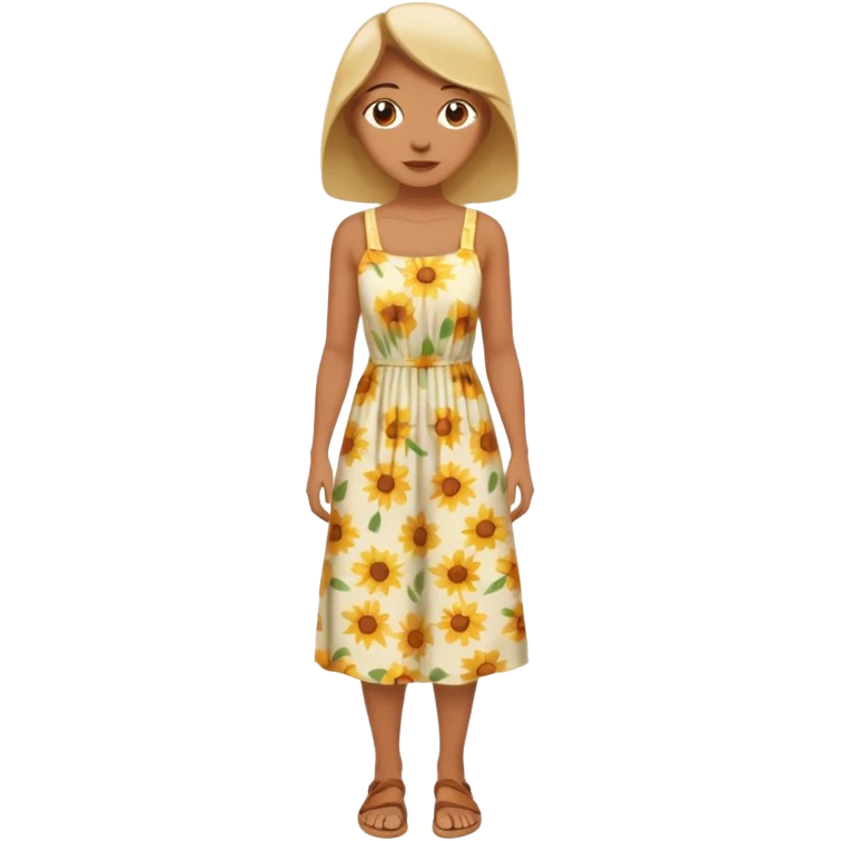 Nudist female full body emoji