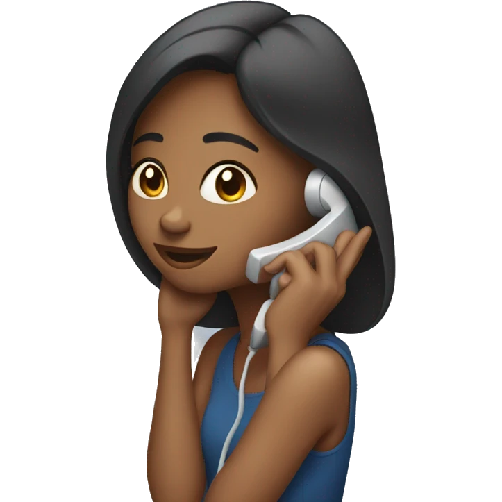 girl on the phone emoji