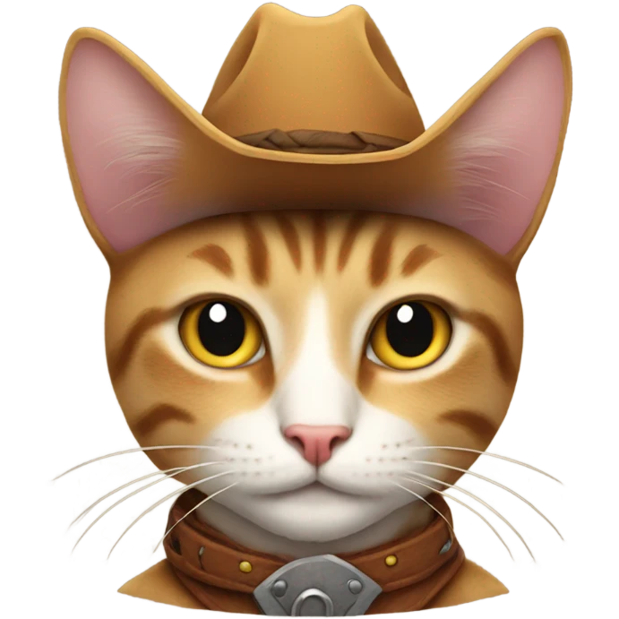 Cowboy cat emoji