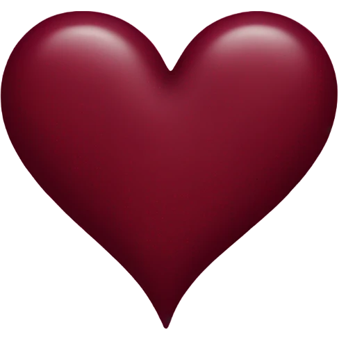 Burgundy heart emoji