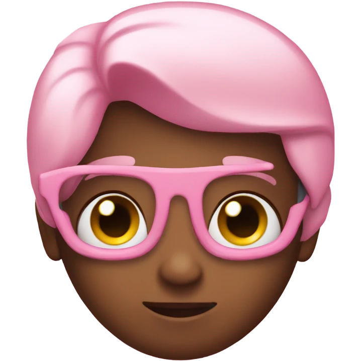 Pink emoji heart eyes emoji