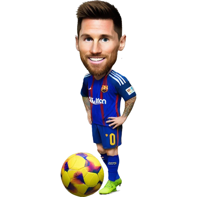 Messi avec ronaldo emoji