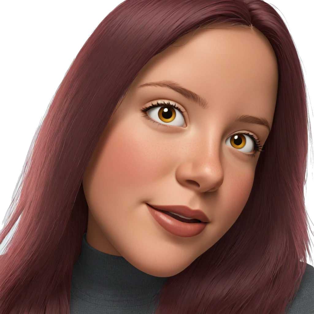 realistic portrait of girl emoji
