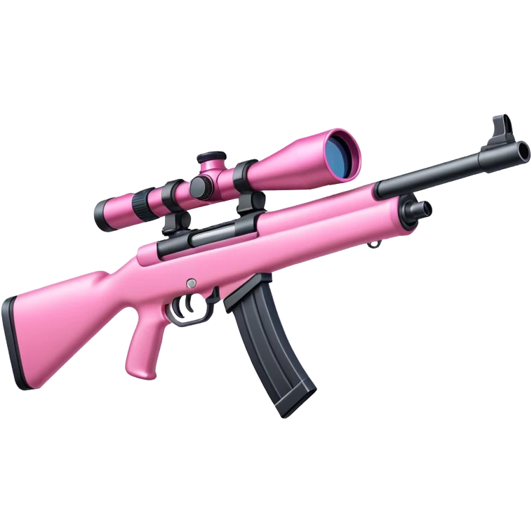 Pink rifle emoji