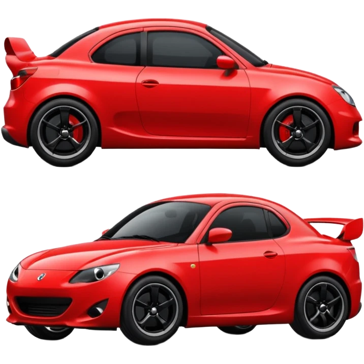 angry red car emoji