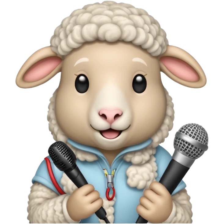 sheep with microphone











 emoji
