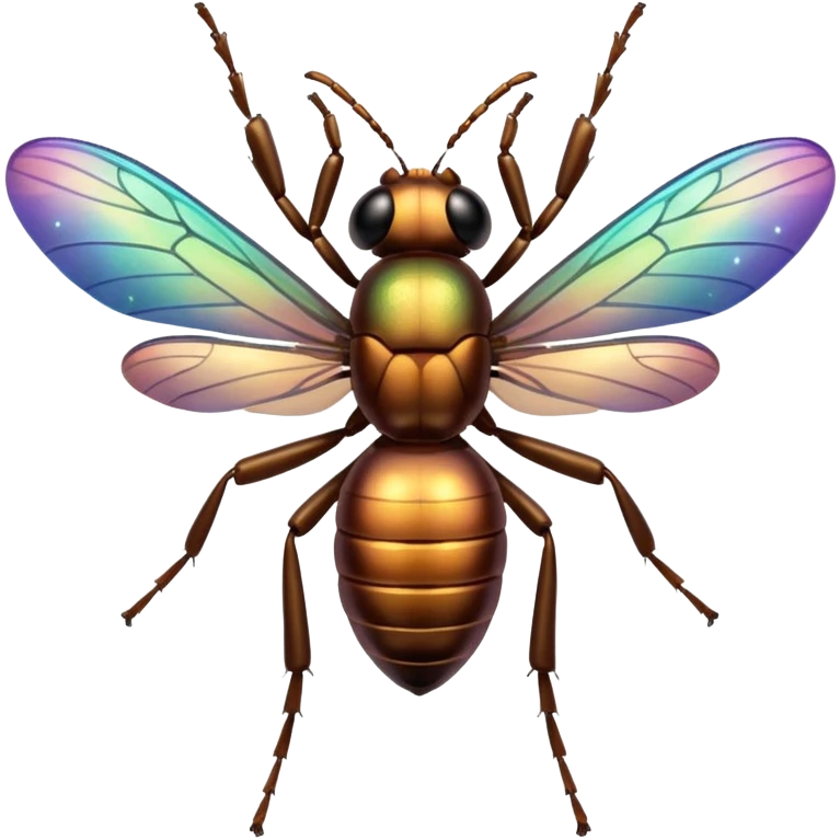 glitter insect cheap brown emoji