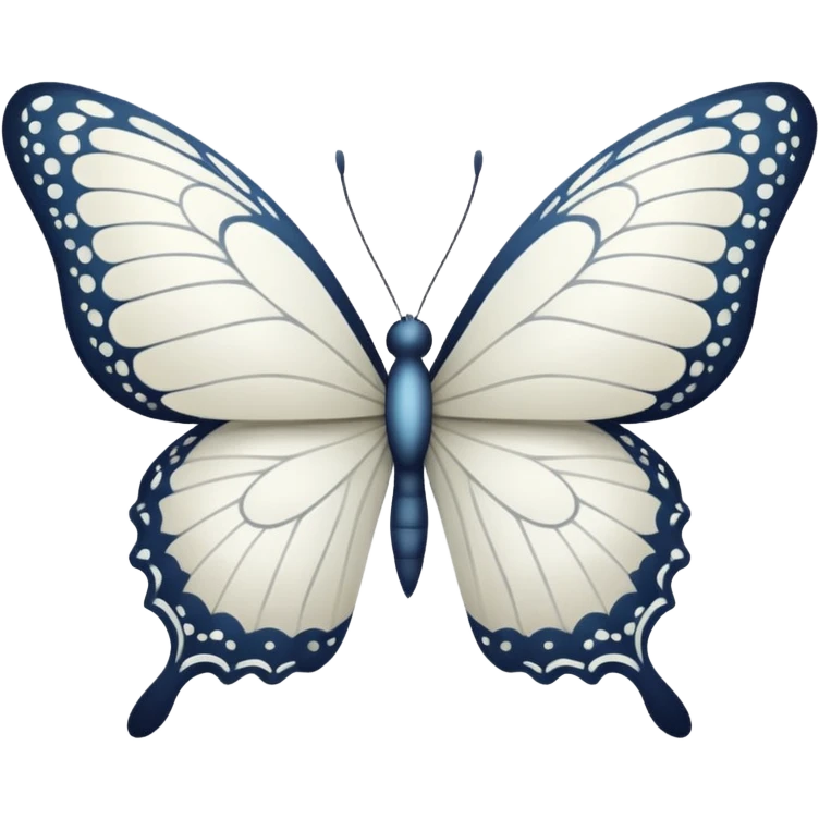 white butterfly emoji
