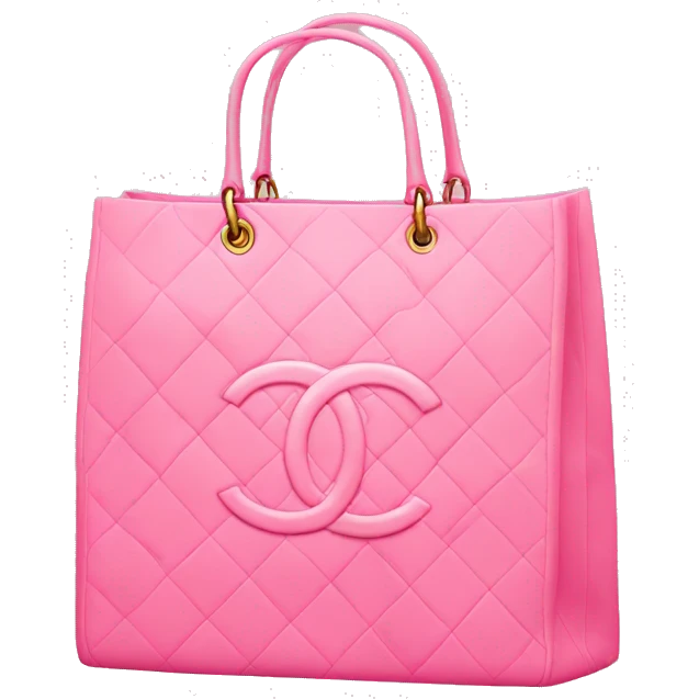 Pink Chanel shopping bag emoji