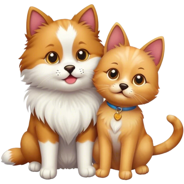 Cat dog emoji