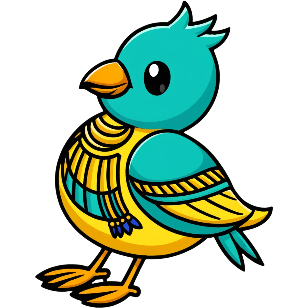 Chimu goldwork jewelry with bird motif emoji