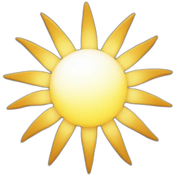 Un soleil et une lune emoji