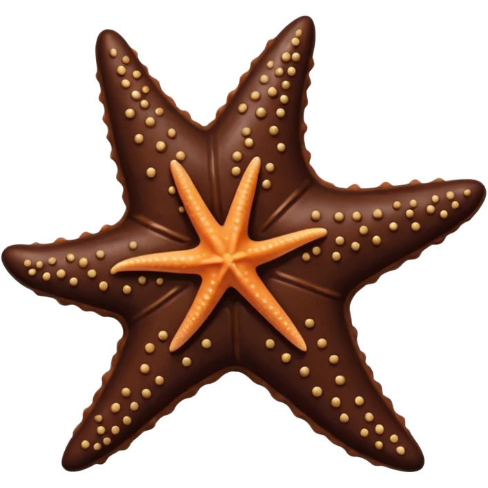 Chocolate starfish emoji