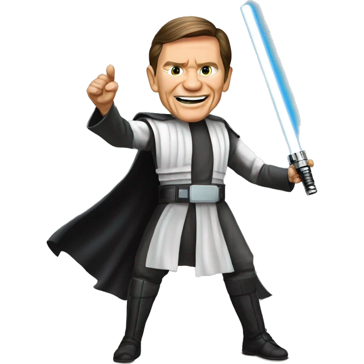 Kenneth Copeland with light saber emoji