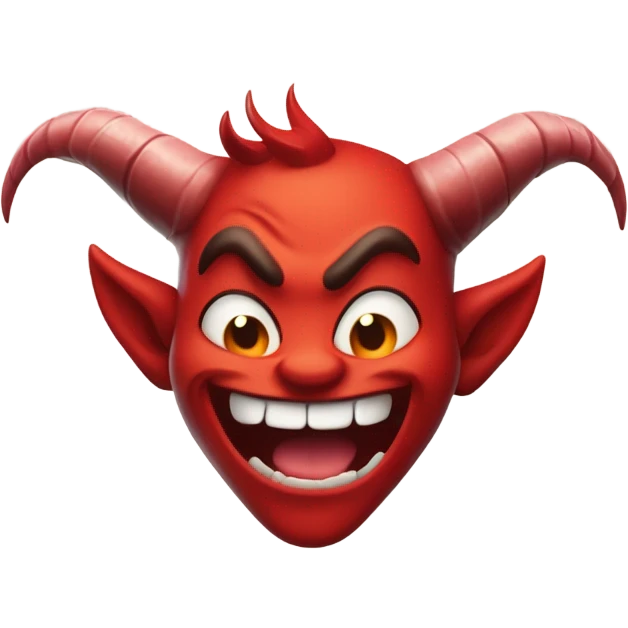 Devil with tongue out emoji