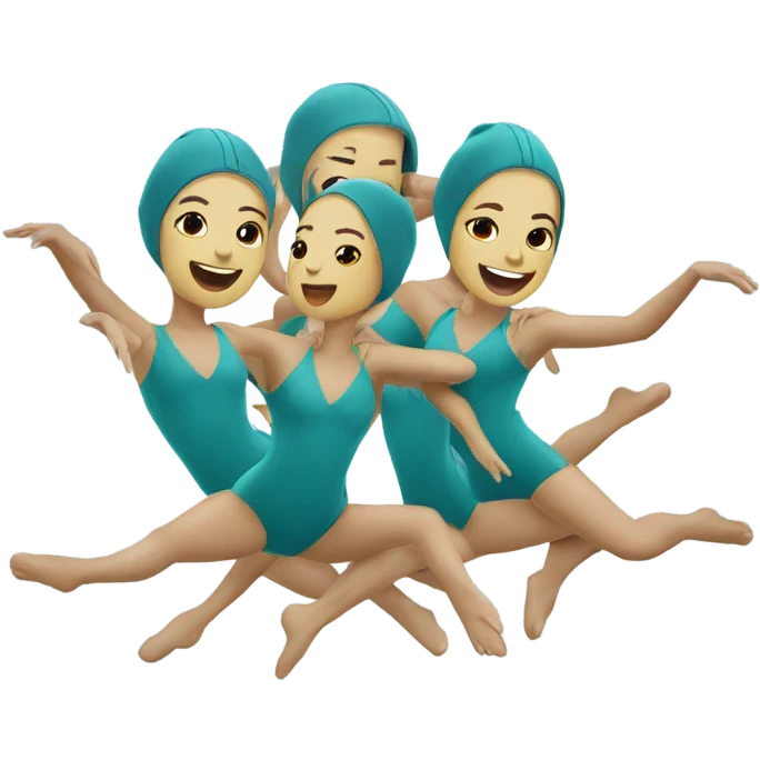 Synchronized swimming sport emoji