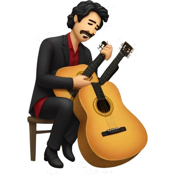 Guitarrista flamenco relajado emoji
