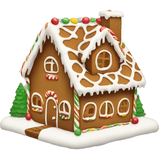 Gingerbread house emoji emoji