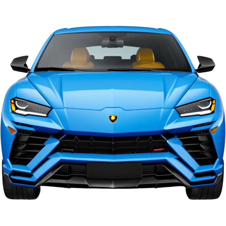 lamborghini urus de face bleu emoji
